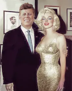 J.F.K with Marilyn Monroe