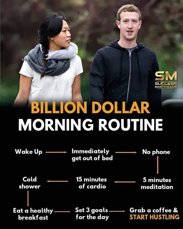 Billion dollar morning routine