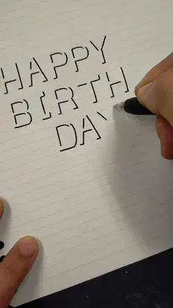 3D Hand Lettering | HAPPY BIRTH DAY