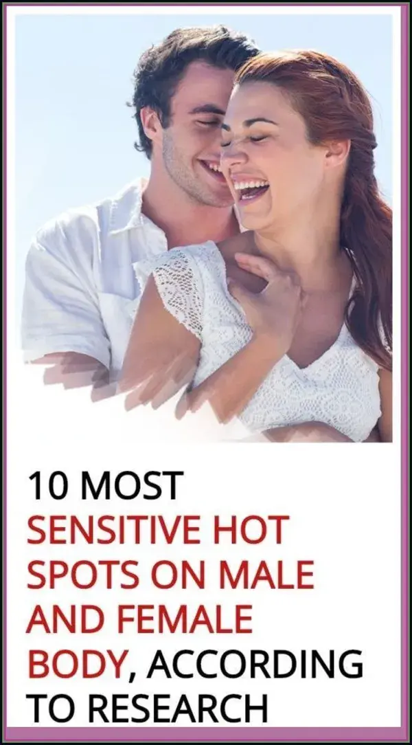 10 most sensitive hot spots on male bodies, according to research