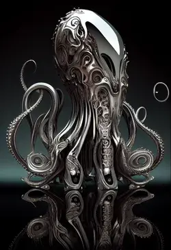 Chromed octopus