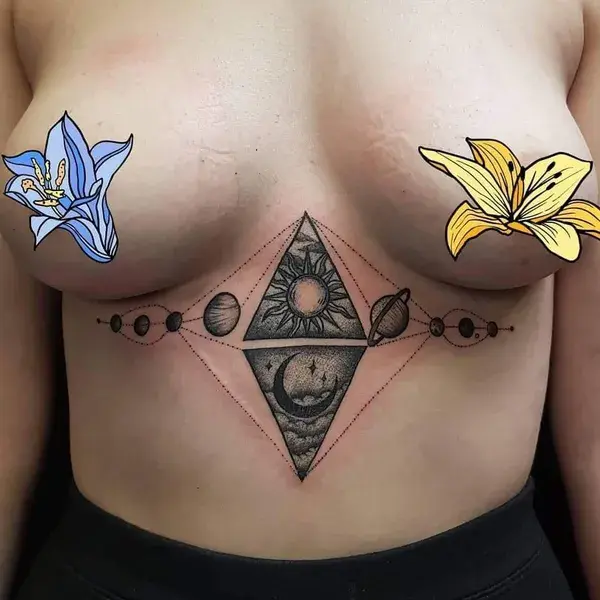 100+ Sternum & Underboob Tattoo Ideas and Designs in 2023