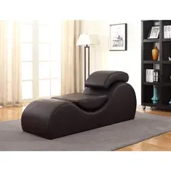 Faux Leather Yoga & Stretch Relax Chaise