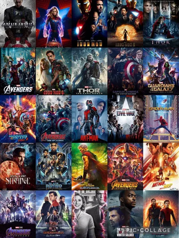 Marvel Movie Collage (SPECIFICALLY FOR WALLPAPER)