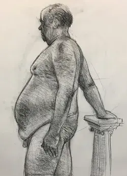 Drawing of a man