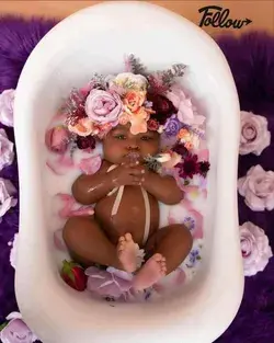 newborn chocolate baby photoshoot