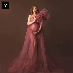 Tulle Maternity robe / Tulle Maternity dress / Pregancy photography robe with tulle /Maternity dress for photoshoot / Maternity photoshoot