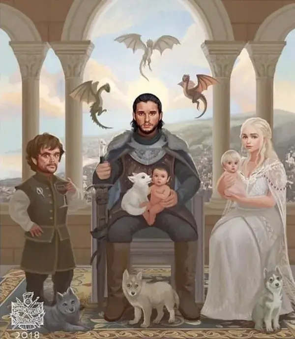 Jon Daenerys Tyrion Fan Art