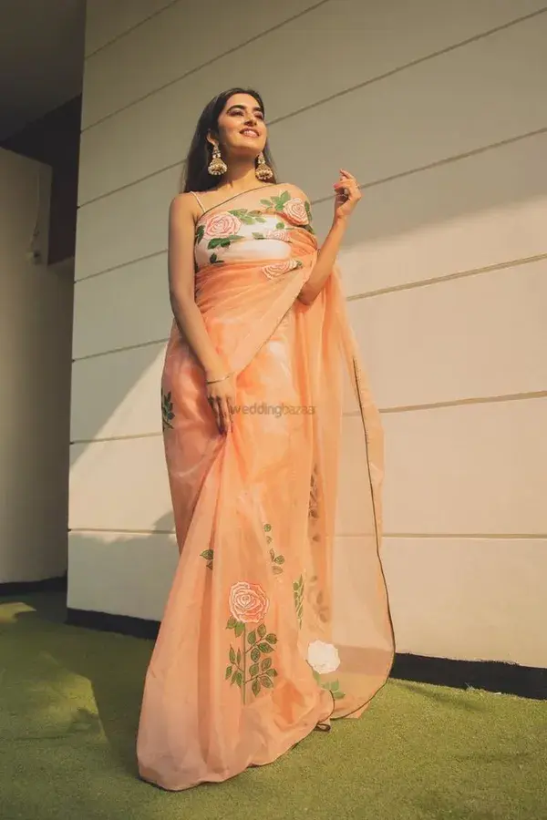 30+ Organza Sarees for Bridesmaids