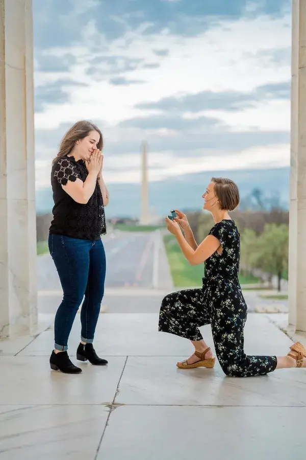 Springtime Proposal in Washington, DC