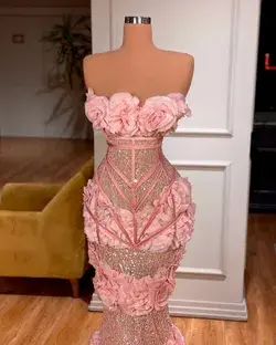 Pink Valdrin Sahiti Pageant Gown