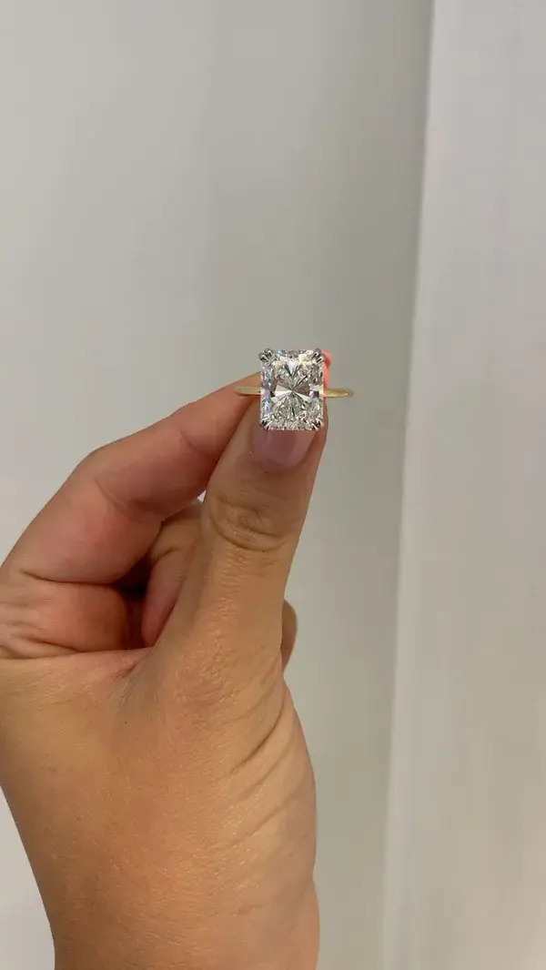 Gushing over this gorgeous radiant cut solitaire