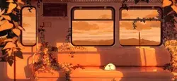Lofi cute aesthetic train