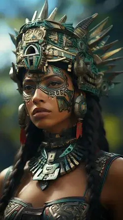 Aztec Empire Princess Warrior #100