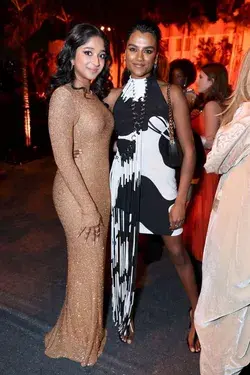 Simone Ashley and Maitreyi Ramakrishnan - Vanity Fair Oscar Party