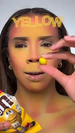 M&M’s decide my makeup talk through 😂