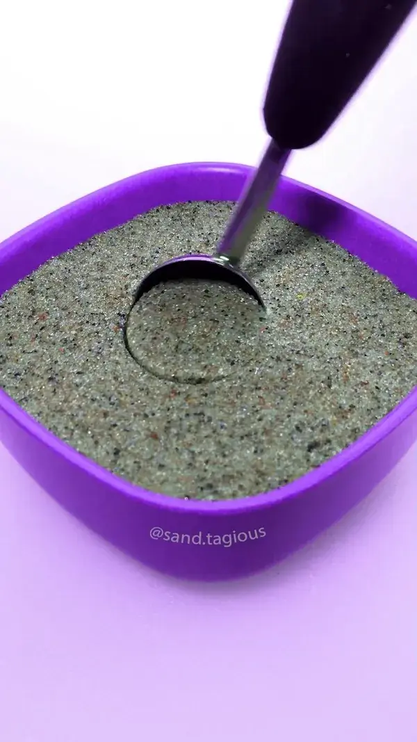 Kinetic Sand Scooping ASMR Sandtagious