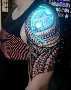 Maori tattoo on shoulder