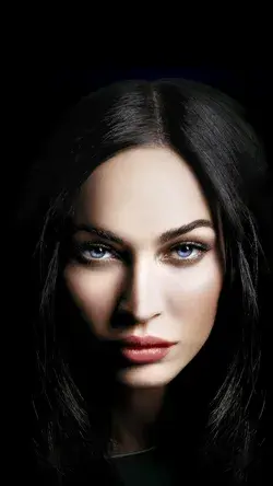 2160x3840 Black, blue eyes, Megan Fox wallpaper