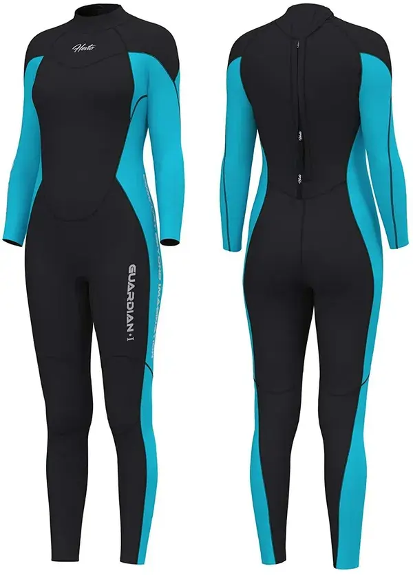 Swimming Long Sleeve Keep Warm Back Zip for Water Sports