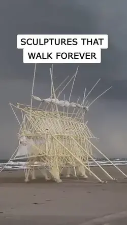 Sculptures that walk forever.