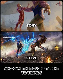 Who gave the toughest fight to Thanos