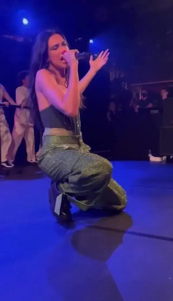 Dua Lipa performing “Physical”