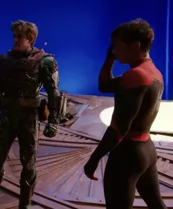 Tom Holland Spider-Man No Way Home behind the scenes