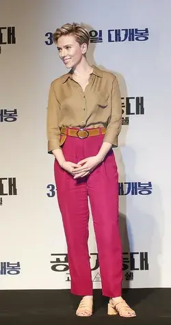 Scarlett Johansson at GHOST IN THE SHELL SOUTH KOREA PRESS CONFERENCE