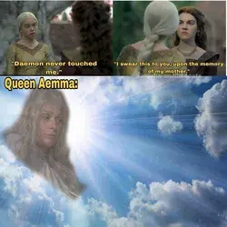 Princess Rhaenyra, Queen Alicent and Queen Aemma (Bruh)