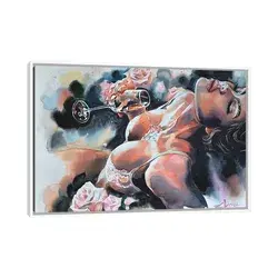 iCanvas "Pouring On My Heart" by Ellectra Art Framed Canvas Print