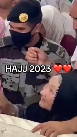 This is so beautiful.. Heart touching moments form #Hajj #2023