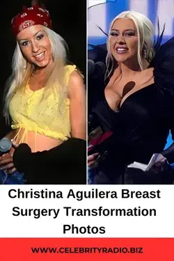 Christina Aguilera Breast Surgery transformation photos