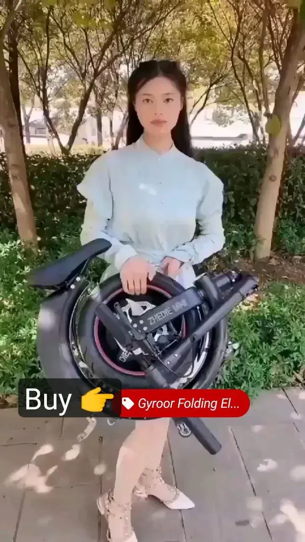 Gyroor Folding Electric Bike for Adults Teens, 450W eBike with 18.6MPH up to 25 Miles