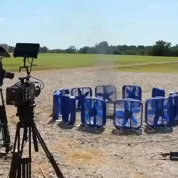 Creating a fire tornado