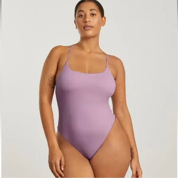 Everlane Swim | Nwt Everlane The String Lavender Pink One-Piece, Sz Small | Color: Pink | Size: S