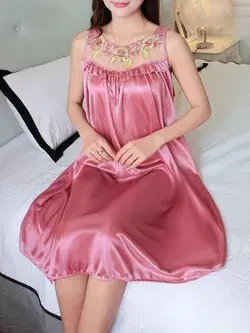 Beautiful Satin sweet night dress | Nightgowns