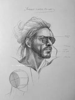 How to draw SRK- Pathan