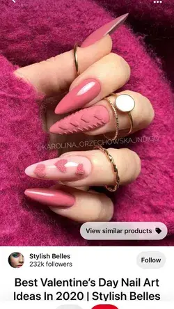 Valentine’s Day nails