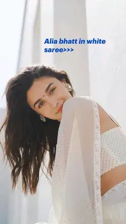 Alia bhatt in white saree>>>