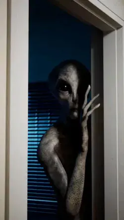 🤭What would you do if you saw an 👽Alien in your room?