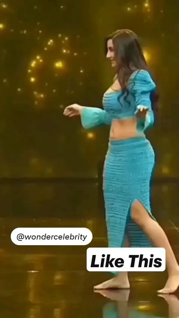 Nora Fatehi In Blue Dress With Dance Bollywood Songs Kusu Kusu | Malaika Arora Khan Show