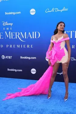 Simone Ashley attends The Little Mermaid premiere 2023