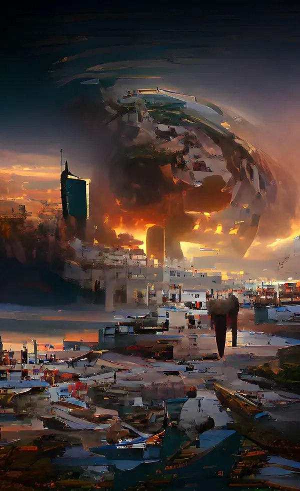 The end of the world | AI art