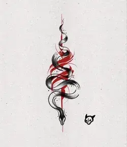 Calligraphy snake