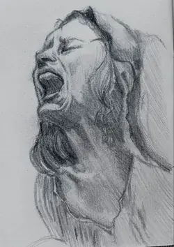 Piedad de Guerra- Max Ginsburg drawing