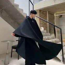 Street Style Hooded Robe Cloak