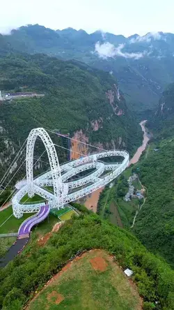 Amusement Park on a cliff