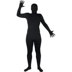 Skinz Suit Fancy Dress Costume - Black - Large