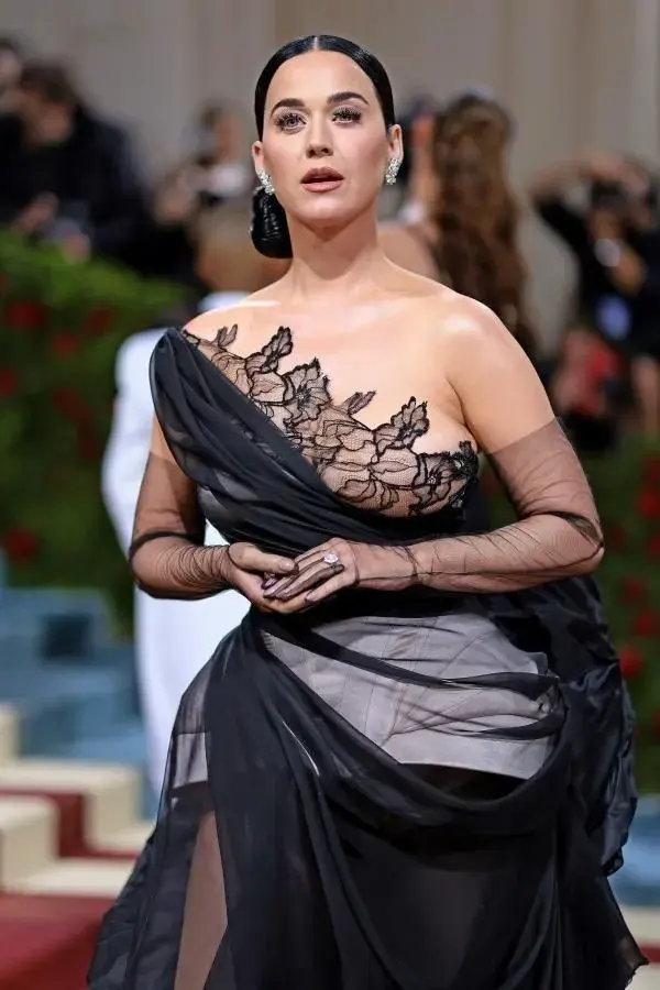 Met Gala 2022: Katy Perry steals the spotlight in a lacy black and cream Oscar de la Renta dress